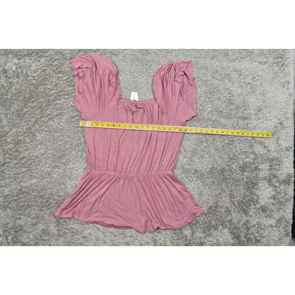 NEW Lane Bryant Pink Blouse 14/16 NWT, Rayon, Plus Size Long Sleeve - Picture 4 of 7